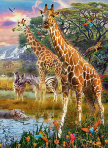 Puzzle Girafe In Africa, 150 Piese - Img 2