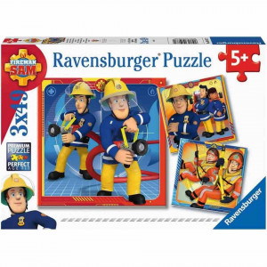 Puzzle Pompierul Sam, 3X49 Piese - Img 4