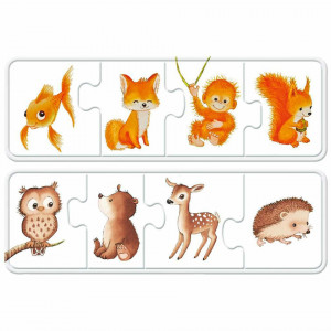 Puzzle Pui De Animale, 6X4 Piese - Img 4
