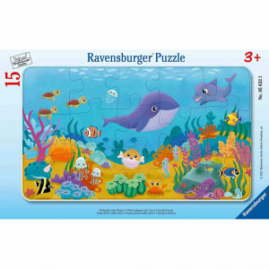 Puzzle Tip Rama Animalute Marine, 15 Piese - Img 2