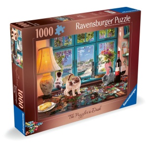 Ravensburger - Puzzle biroul pasionatului de puzzle 1000 piese design nou