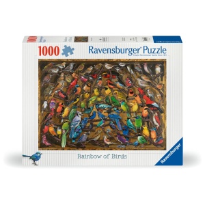Ravensburger - Puzzle curcubeu de pasari 1000 piese design nou