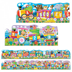 Set 2 Puzzle-Uri Trenul Urias Cu Numere Si Litere - Eng - Img 4