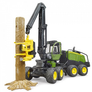 Bruder - Tractor Forestier John Deere 1270G Cu Un Bustean - Img 4