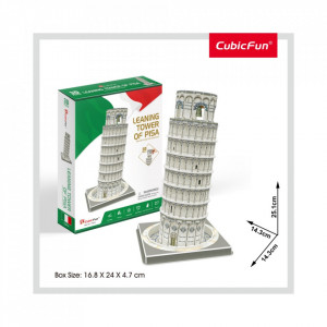 Cubic Fun - Puzzle 3D Turnul Din Pisa (Nivel Mediu 27 Piese) - Img 2