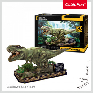 Cubic Fun - Puzzle 3D Tyrannosaurus Rex 52 Piese - Img 2