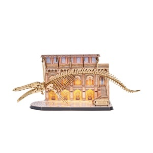 Puzzle 3D cu LED muzeul natural Balena albastra 222 piese - Img 4