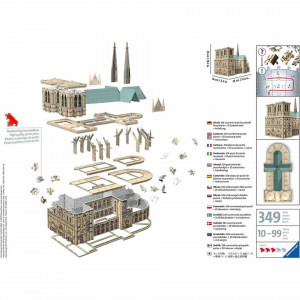 Puzzle 3D Notre Dame, 324 Piese - Img 3