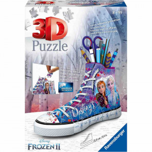 Puzzle 3D Suport Pixuri Sneaker Frozen, 108 Piese - Img 4