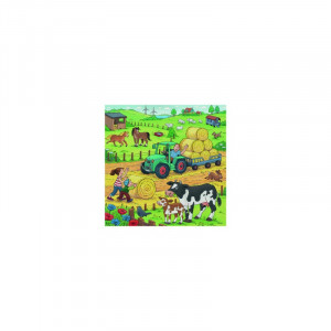 Puzzle Munca La Ferma, 3X49 Piese - Img 4