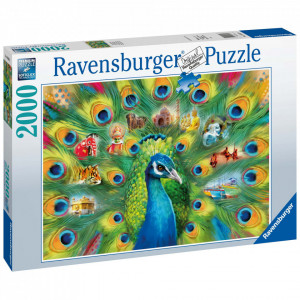 Puzzle Paun, 2000 Piese - Img 3
