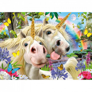 Puzzle Selfie Cu Unicorni, 100 Piese - Img 2