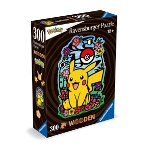 Ravensburger - Puzzle lemn Pikachu 300 piese - Img 3