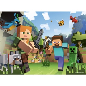 Ravensburger - Puzzle Minecraft 4x100 piese - Img 2