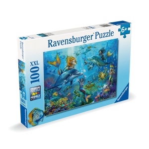 Ravensburger - Puzzle sirene si delfini 100 piese - Img 3