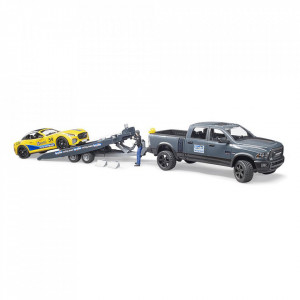 Bruder - Masina De Teren Ram 2500 Si Masina De Curse Roadster - Img 3