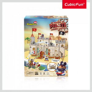 Cubic Fun - Puzzle 3D Castelul Piratilor 183 Piese - Img 2