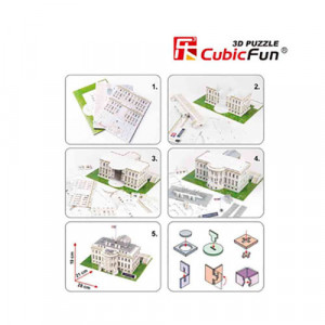 Cubic Fun - Puzzle 3D Led Casa Alba 151 piese - Img 3