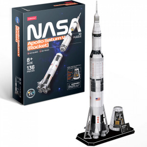 Cubic Fun - Puzzle 3D Nasa - Apollo Saturn V 136 Piese - Img 3