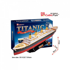 Cubic Fun - Puzzle 3D Nava Mare Titanic 113 Piese - Img 3