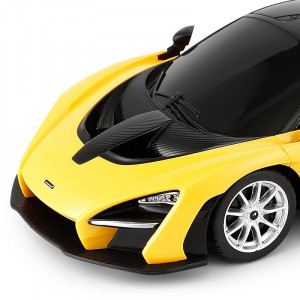 Masina Cu Telecomanda Mclaren Senna Galben Cu Scara 1 La 24 - Img 6