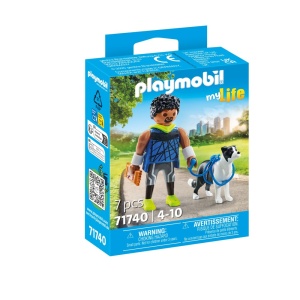 Playmobil - Figurina alergator cu animalut de colectie caine Border Collie - Img 2