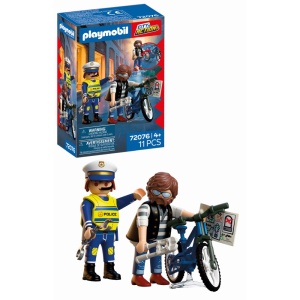 Playmobil - Jucarie de rol Prinderea hotului de biciclete