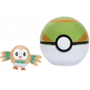 POKEMON Figurine CLIP' N' GO - Rowlet + Nest Ball - Img 2
