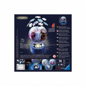 Puzzle 3D Luminos Frozen II, 72 Piese - Img 3