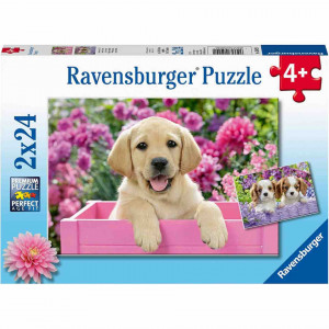 Puzzle Catelusi, 2X24 Piese - Img 3