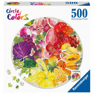 Puzzle Cerc Fructe Si Legume, 500 Piese - Img 2