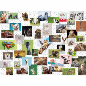 Puzzle Colaj Cu Animale, 1500 Piese - Img 3
