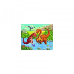Puzzle Dinozauri La Rau, 2X24 Piese - Img 2
