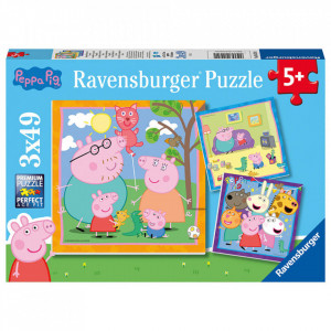 Puzzle Peppa Pig, 3X49 Piese - Img 2