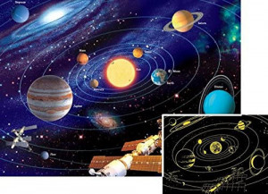 Puzzle sistemul solar 500 piese starline lumineaza in intuneric