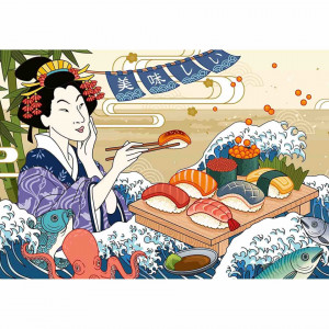 Puzzle Sushi, 300 Piese - Img 2