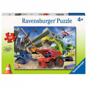 Puzzle Vehicule De Constructii, 60 Piese - Img 2