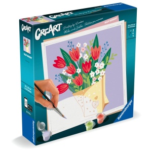 Ravensburger - CreArt pictura pe numere pentru adulti buchet de lalele - Img 2