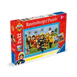 Ravensburger - Puzzle pompierul Sam si prietenii 2x12 piese - Img 5
