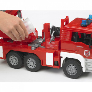 Bruder - Camion De Pompieri Man Tga Cu Scara, Pompa De Apa Si Sirena - Img 4