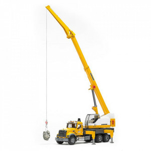 Bruder Camion Mack Granite Liebherr Cu Macara - Img 6