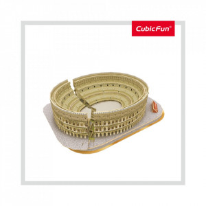 Cubic Fun - Puzzle 3D si Brosura-Colosseum 131 Piese - Img 4