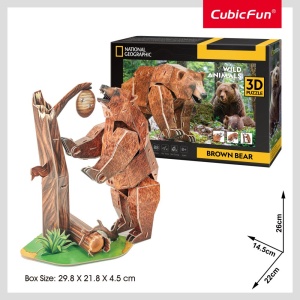 Cubic Fun - Puzzle 3D urs maro 88 piese - Img 4