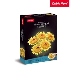 CubicFun Buchet de Floarea Soarelui 3D 209 piese - Img 2
