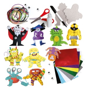 Headu - Set de creatie monstri cu diferite tehnici creative 4-8 ani - Img 2