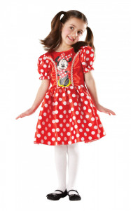 MINNIE Costum clasic rosu 7-8 ani