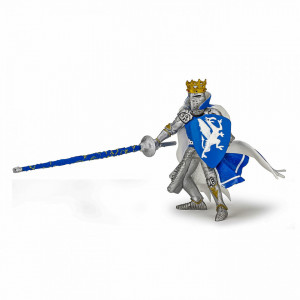 Papo Figurina Rege Cu Blazon Dragon Albastru - Img 2