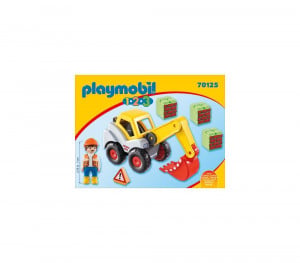 Playmobil - 1.2.3 Excavator Cu Brat Mobil - Img 2