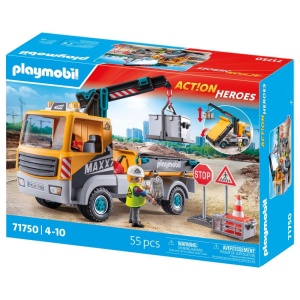 Playmobil - Camion de constructii cu macara Playmobil - Img 3