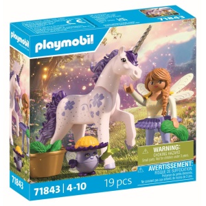 Playmobil - Jucarie de rol Figurina de colectie unicornul Lucky Lavender si zana - Img 2